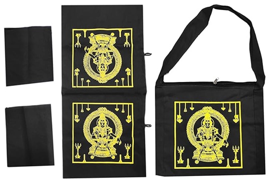 IRUMUDI BAG BLACK COMBO SET || 1 IRUMUDI BAG + 1 JOLNABAG + 2 COCUNUT BAGS
